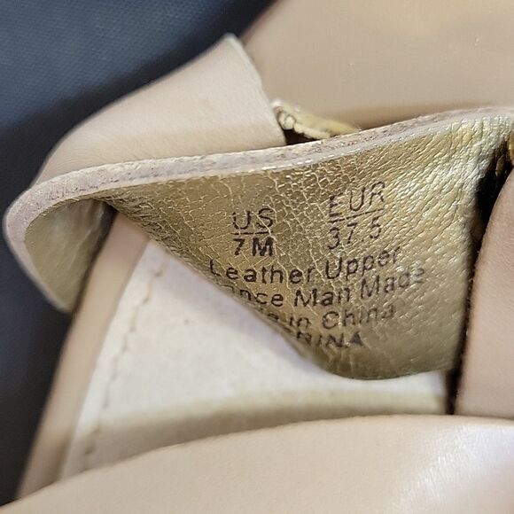 SAM EDELMAN LEATHER WOMEN"S SABRINA GLADIATOR LOW WEDGE LEATHER SANDAL - Picture 13 of 13